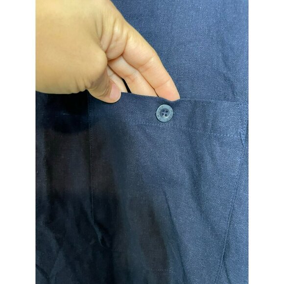 VTG DEADSTOCK NOS Trutus Biancarra Men's XL Linen Blend Short Sleeve Button-Up S - Picture 5 of 9